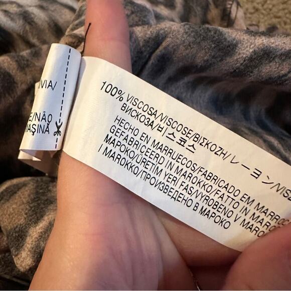 Zara Leopard Print Short Sleeve Cropped Jumpsuit Sz M Bloggers Favorite - Picture 10 of 13